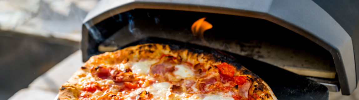 Gas ovens for 1 pizza serving