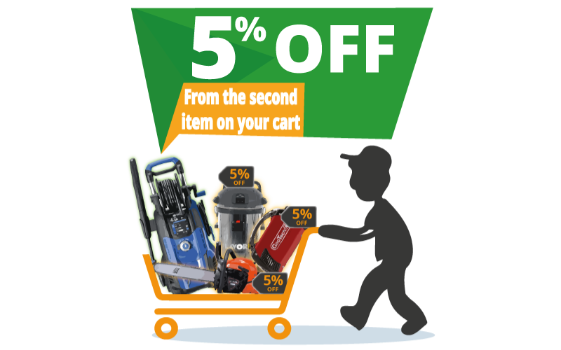 5% Off from the second item - How to get Discounts and Coupons