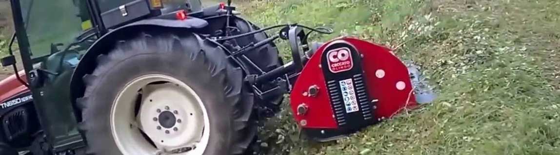 Trituradora para Tractor Serie Media con Desplazamiento Hidráulico