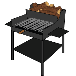 Barbecue, in muratura, a legna, a carbonella, da giardino, Soldati