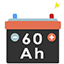 Batteria da 60 Ah (60 ampere)