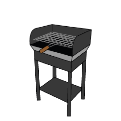Barbecue a carbone tradizionali aperti