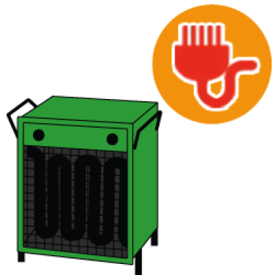 Generatori di Aria Calda Elettrici Trifase con Ventilatore