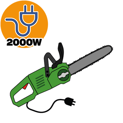 Motoseghe elettriche 2000 Watt (medio-piccole)