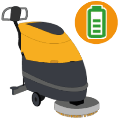 Lavapavimenti a batteria professionali a disco (41-50 cm)