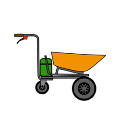 Carriole elettriche a batteria a ruote - Piccole 100/150 Kg