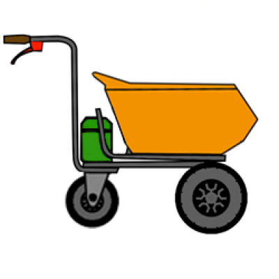 Carriole elettriche a batteria a ruote - Grandi 300/500 Kg