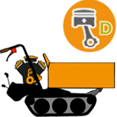 Motocarriole a scoppio cingolate diesel