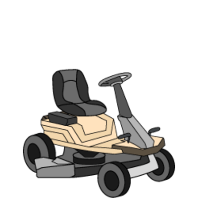 Trattorini piccoli mini-rider con scarico laterale