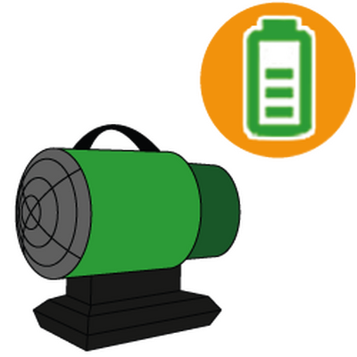 Generatori di aria calda a gasolio – con batteria