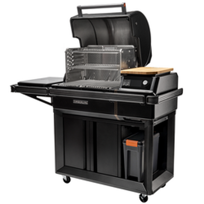 Barbecue a pellet con affumicatore