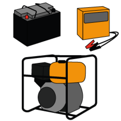 Batterie e generatori abbacchiatori
