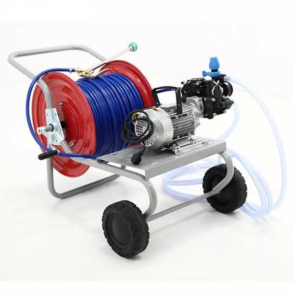 Motopompa irrorazione elettrica con carrello pompa Comet MC 25 motore  Comet