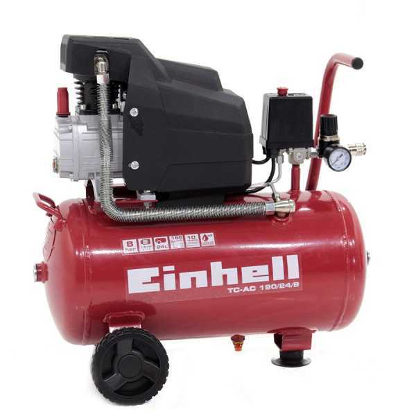 Compressore aria elettrico carrellato Einhell TC-AC 190/24/8 motore 2 HP - 24 lt Einhell