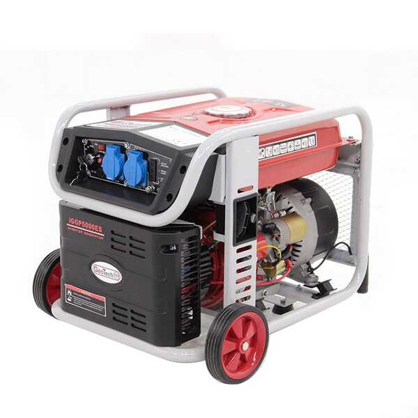Generatore di corrente inverter 3,5 kW monofase GeoTech iGGP5000ES carrellato avv. elettrico