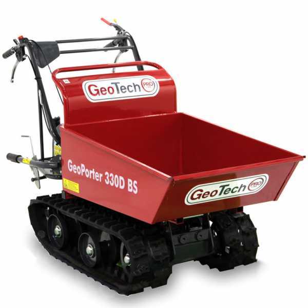 Motocarriola GeoTech GeoPorter 330D BS, cassone dumper portata 300 kg