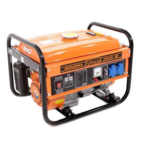 Vinco BDLEC3000CX - Generatore di corrente 2,5 kW monofase a benzina - Nuovo modello