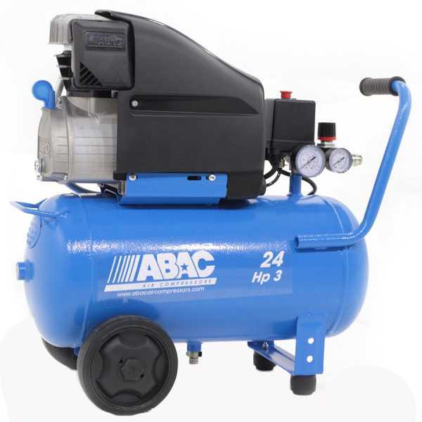 Abac Pole Position L30P - Compressore aria elettrico carrellato - motore 3 HP - 24 lt