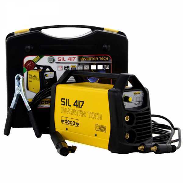 Saldatrice inverter Deca SIL 417 - 170 Amp max - alimentazione 230 Volt -kit di utilizzo Deca