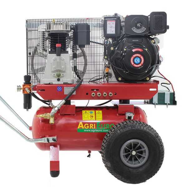 Premium Line GVD 50/700 AE - Motocompressore con motore diesel - compressore a scoppio gasolio avviamento elettrico - (700  lt/min)