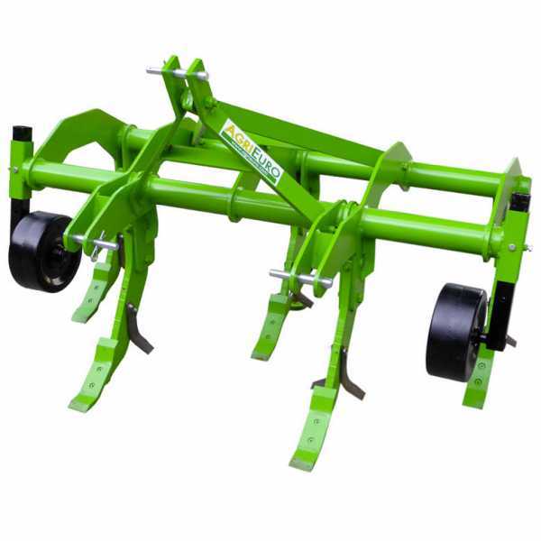 Ripuntatore agricolo a trattore AgriEuro serie 170 Standard a 5 ancore - Con ruote in acciaio AgriEuro TOP-LINE