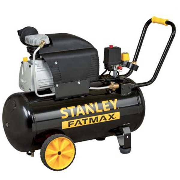 Stanley Fatmax D211/8/50s - Compressore elettrico carrellato - Motore 2 HP - 50 lt - aria compressa
