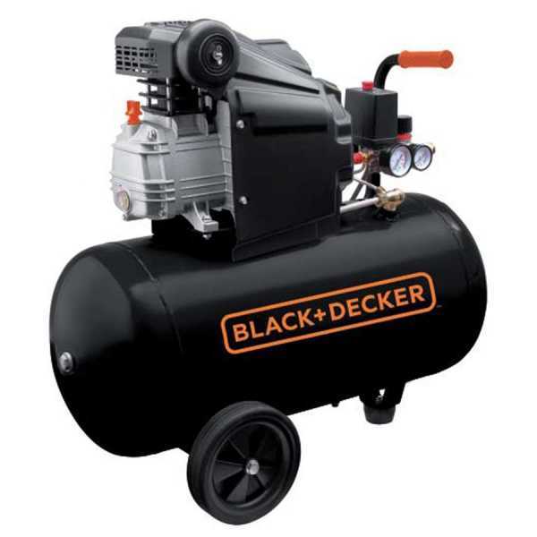 Black & Decker BD 205 50 - Compressore aria elettrico compatto - Motore 2 HP - 50 lt