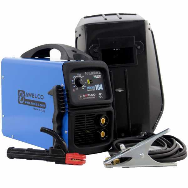 Saldatrice inverter a elettrodo MMA Awelco MIKRO 164 - 140A - 230V - ciclo 35%@140A - kit