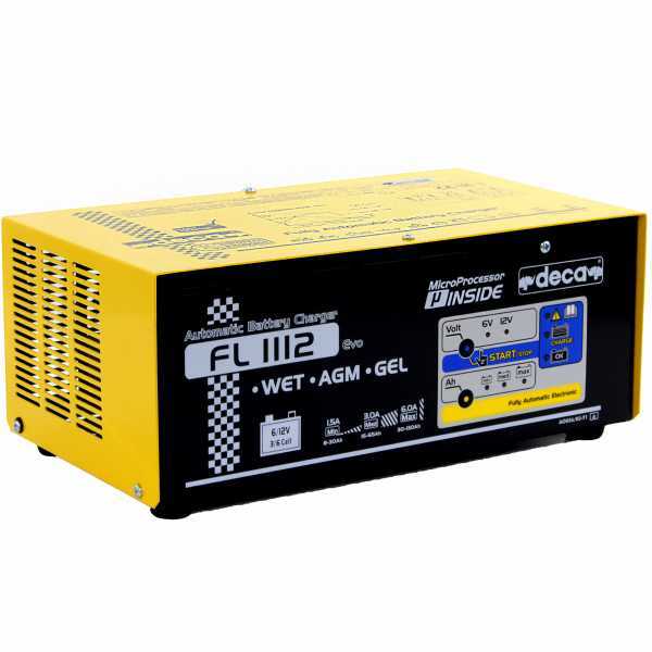 Deca FL 1112 - Caricabatterie auto e moto - elettronico - monofase - per batterie 6-12V