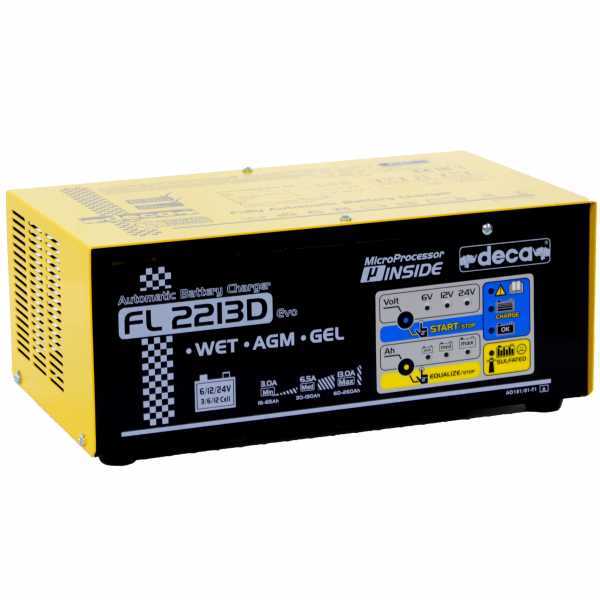 Deca FL 2213D - Caricabatterie auto - mantenitore elettronico - monofase - batterie 6-12-24V