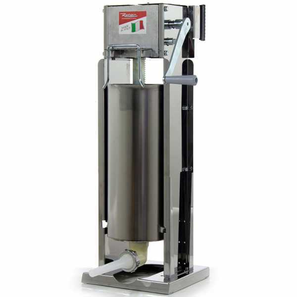 Insaccatrice verticale per salumi Reber 8975 V INOX a 2 velocit con carter - Capacit 15 Lt Reber