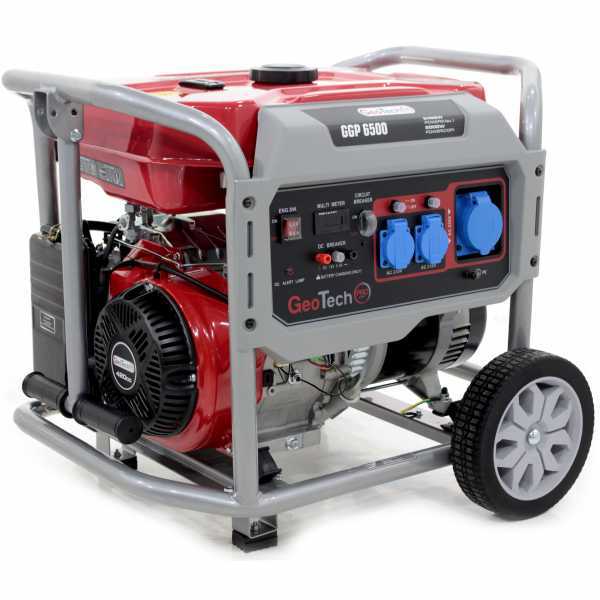 GeoTech Pro GGP 6500 - Generatore di corrente 5,0 KW monofase a benzin GeoTech-Pro