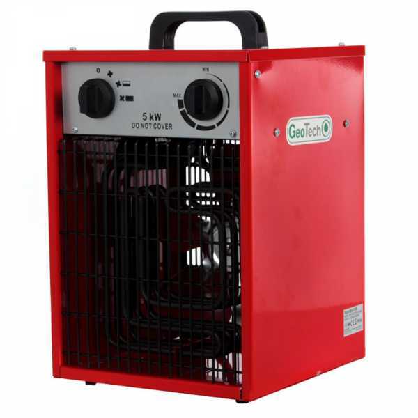 Generatore di aria calda elettrico GeoTech EH 500 T con ventilatore -  GeoTech