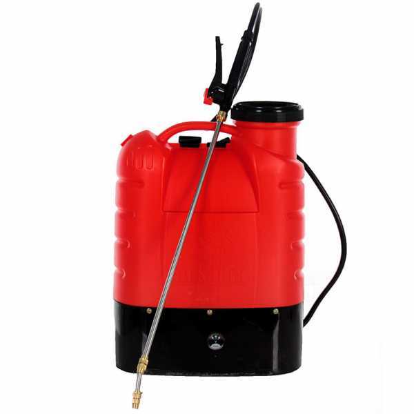 Pompa irroratrice spalleggiata a batteria Ausonia - a zaino elettrica, 16 litri - max 5 bar