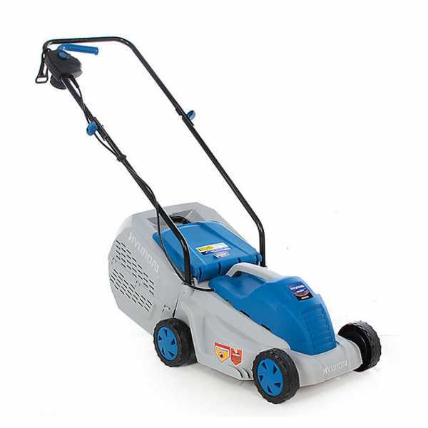 Rasaerba elettrica 1200W Hyundai ZF6117 - larghezza taglio cm 32 - tosaerba con cesto