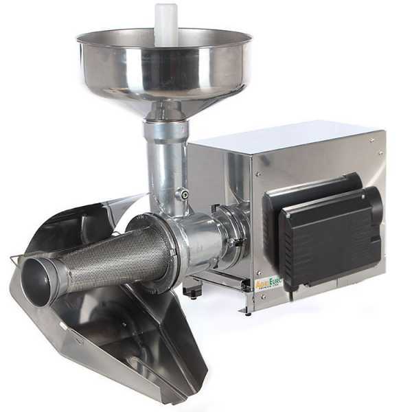 Passapomodoro elettrico AE-SM5 - 1.5 Hp INOX con motore elettrico 230 V - 800 W