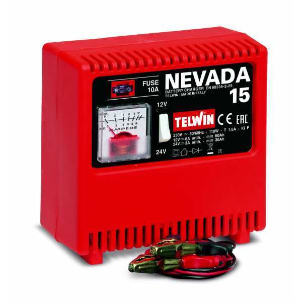 Telwin Nevada 15 - Caricabatterie - per batterie WET a tensione 12/24 V - portatile, monofase
