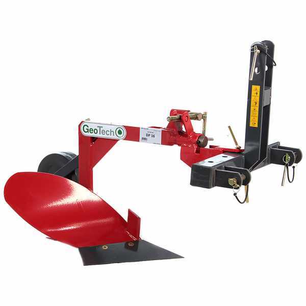 GeoTech DP16 - Aratro monovomere ad Ala corta - Per trattori con attac GeoTech