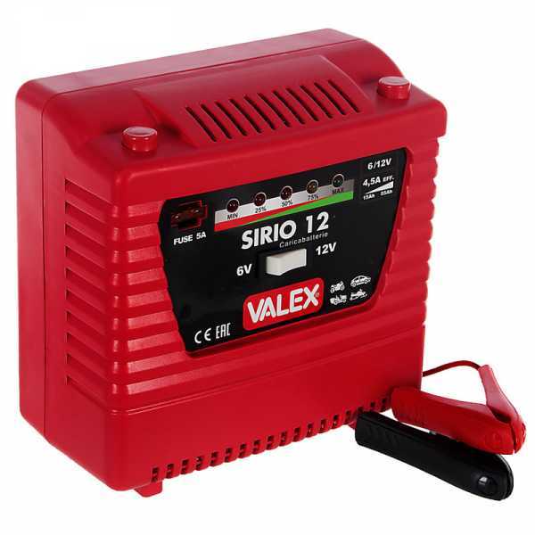 Caricabatterie Valex SIRIO 12 - batterie da 6 e 12 V - segnalazione a Led della carica Valex