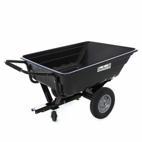 Carrello trainato per trattorino GeoTech TC3080PL - rimorchio con vasca in plastica