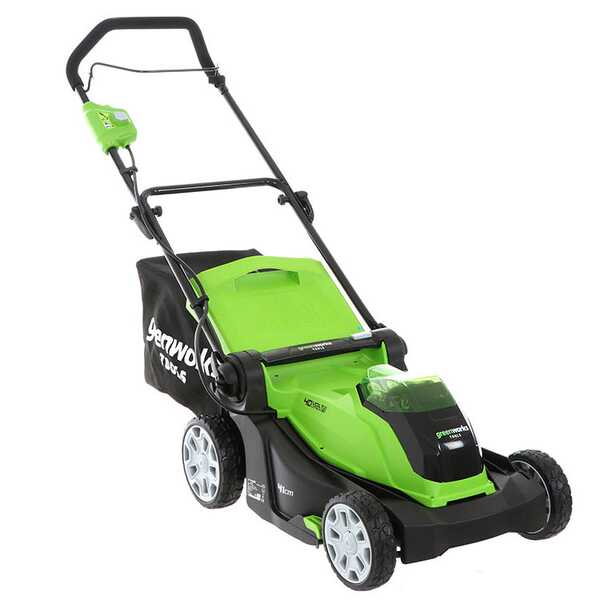 Rasaerba elettrica a batteria Greenworks G40LM41 40V - cm 41 tosaerba - SENZA BATTERIA e CARICABATTERIA