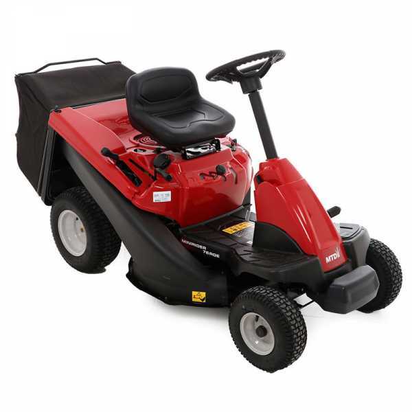 Rider trattorino rasaerba MTD OPTIMA Minirider 76 RDE - sacco di raccolta