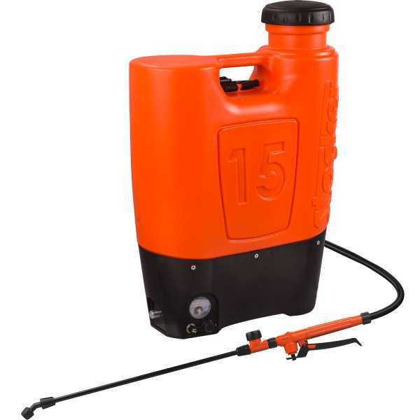 Pompa irroratrice a spalla Elettrica Stocker - Batteria al litio - Serbatoio 15L - max 5 bar