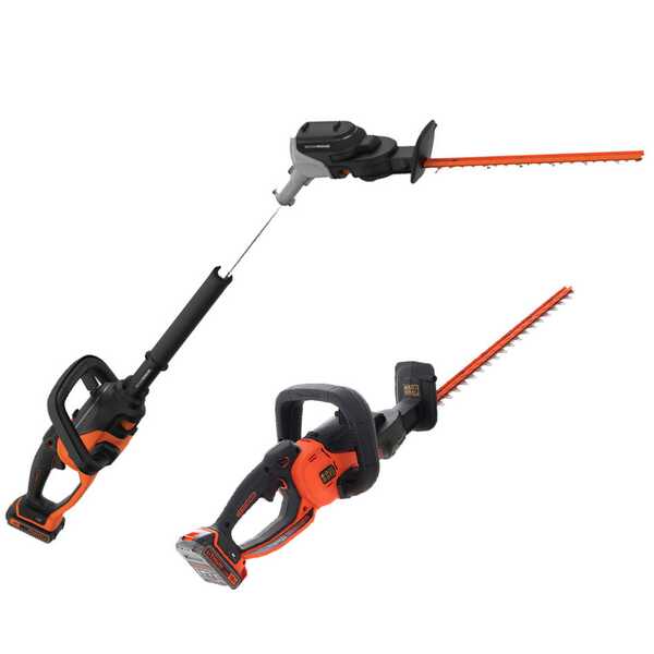 Tagliasiepi su asta di prolunga e a mano Black & decker BCASK81D-QW a batteria 2 in 1 - lama da 45 cm