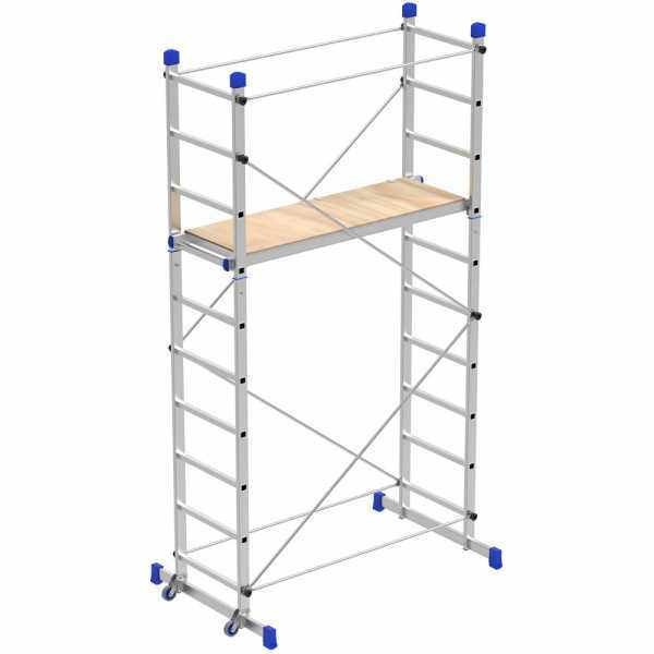 Trabattello in alluminio Marchetti Team ECO - Base 100 cm - Compatto e portatile - Altezza 2.9m