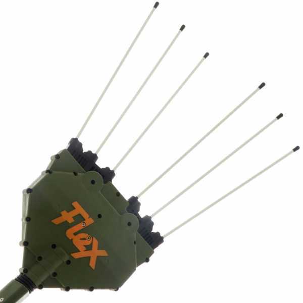 Oliviero Flex Basic - Abbacchiatore elettrico a batteria - Asta in alluminio telescopica 220-340 cm