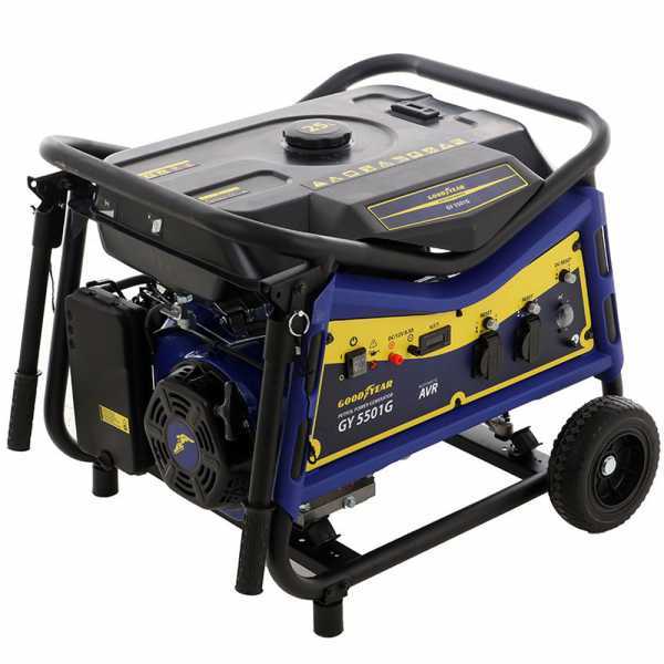 Generatore di corrente AVR 5 kW monofase GoodYear GY 5501G - carrellato Goodyear