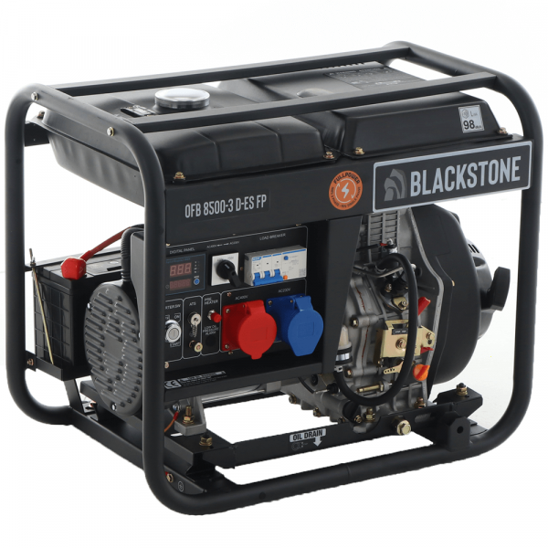 Generatore di corrente diesel FullPower Blackstone OFB 8500-3 D-ES FP - Potenza effettiva 5,6 kW