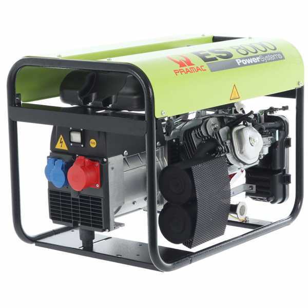 Generatore di corrente 5,6 kW trifase a benzina Pramac ES 8000 con mot Pramac