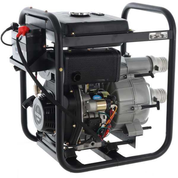 Motopompa diesel BlackStone BD-T 8000ES per acque nere sporche con raccordi 80 mm - Euro 5 bst